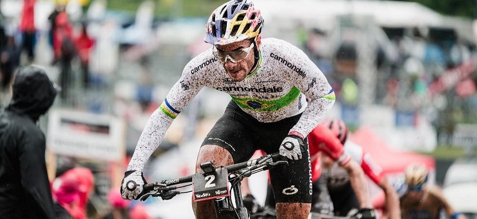 Henrique Avancini impegnato nello Short Track di Coppa del Mondo 2019 in Val di Sole (Credits: Giacomo Podetti) Henrique Avancini impegnato nello Short Track di Coppa del Mondo 2019 in Val di Sole (Credits: Giacomo Podetti)